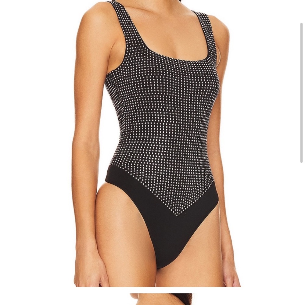 Good American Black and White body suit